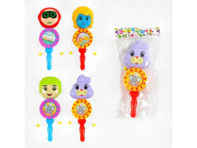 Брязкальце 555 колотушка, свисток, висота 20 см, у пакеті