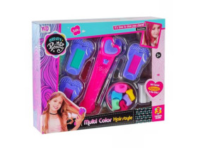 Стиліста набір арт. 015 (72шт/2) праска для волосся, крейда для волосся, аксес короб. 28*7*23см