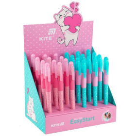 Ручка Kite шариковая EasyStart Kitty K25-099-2, синяя 1шт/24шт
