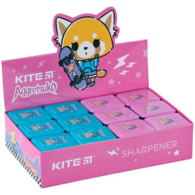 Точилка Kite с контейнером прямоугольная Aggretsuko AR24-116 (24шт)