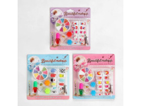 Косметика C 58291 / 58292 лак накладні нігті блискітки на листі 0875