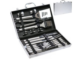 Набір для барбекю 26 предметів у металевому кейсі AS/AL-26