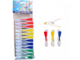 Прищіпка кольорова, 8 см, 12 шт., арт. X2-244