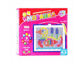 JT Мозаика 2701 (24шт) 160 фишек, 9 цветов, 10мм, в кор-ке, 26-23-5см