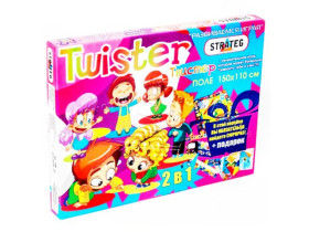 Игра 256 (10шт) "Твистер", поле 150-110см, в кор-ке, 38,5-29-4см