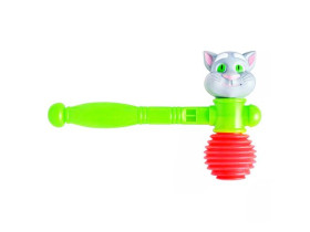 Молоточек 366 (336шт) кот, в шарике, 22-14см