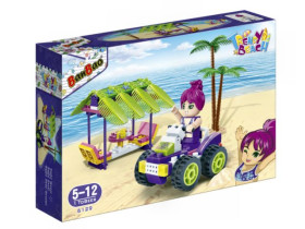 Конструкторт 6129 "Модний пляж" (108 елм.) Квадроцикл та альтанка / Banbao