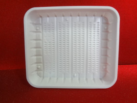 Тарілка одноразова прямокутна, 155×225 мм (100/22)