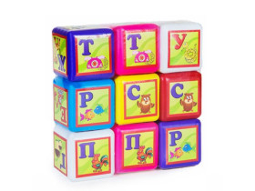 Кубики 020/1 абетка великі 24*8,5*24см (12шт)