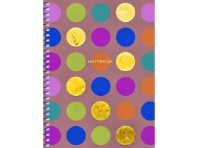 Блокнот В6, пружина, крафт, 80 арк., Школярик, 6107К (3/54)