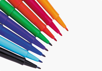 Зображення на фото Канцтовари для офісу Маркери