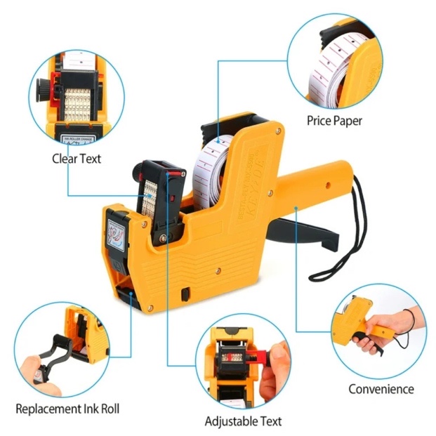 Як вставити папір у пістолет для цінників